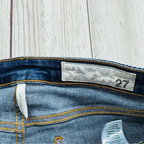 Rag & Bone Cat Mid Rise Skinny Size 27 - Picture 6 of 7